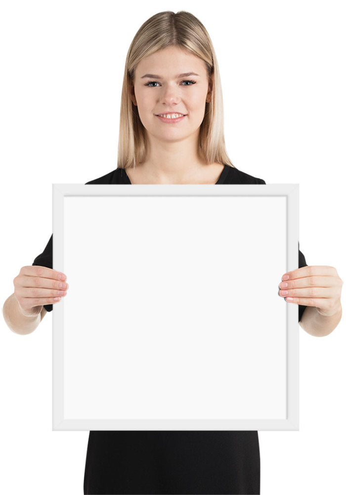 Premium Luster Photo Paper Framed Poster (in)