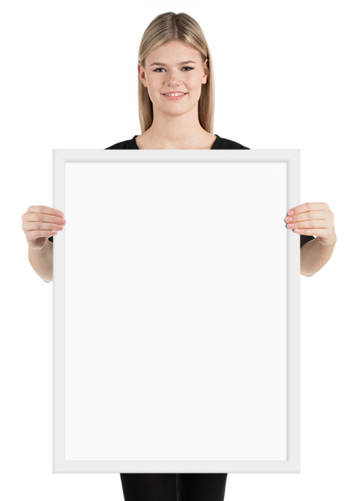 Premium Luster Photo Paper Framed Poster (in)