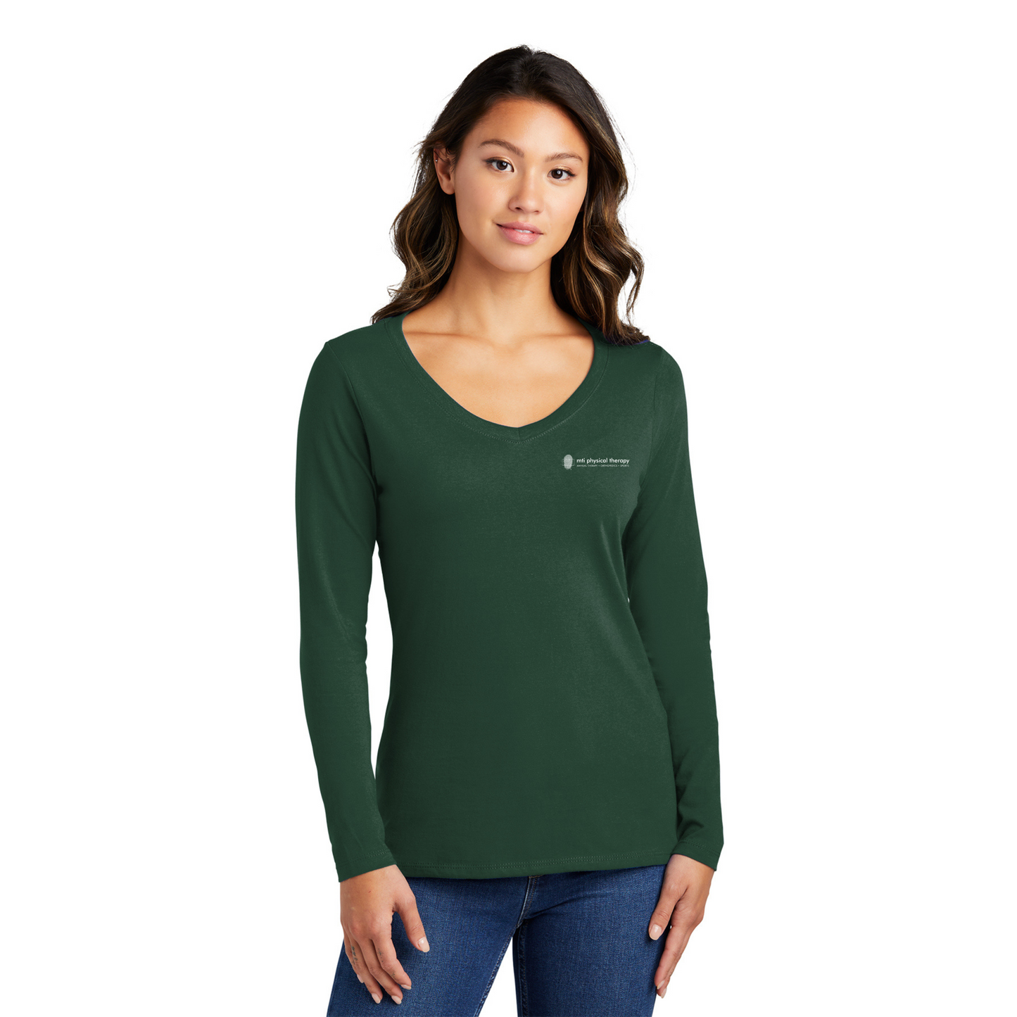 Women's Long Sleeve V-Neck Tee