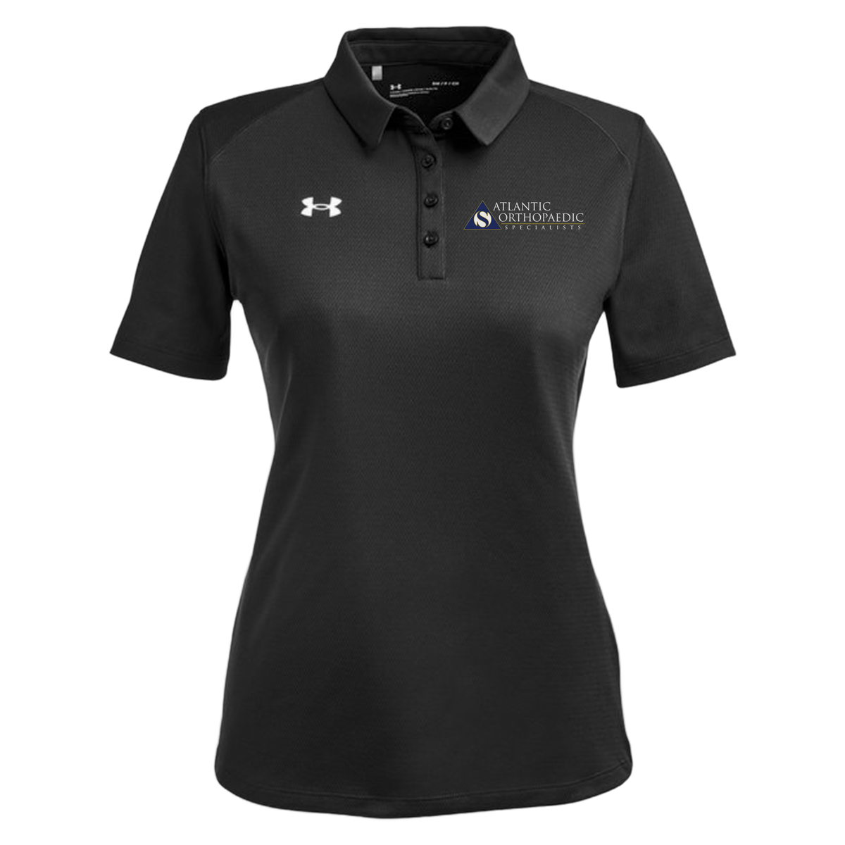 atlanticortho-under-armour-womens-tech-polo-embroidery-leftchest-1370431-black-flat-front