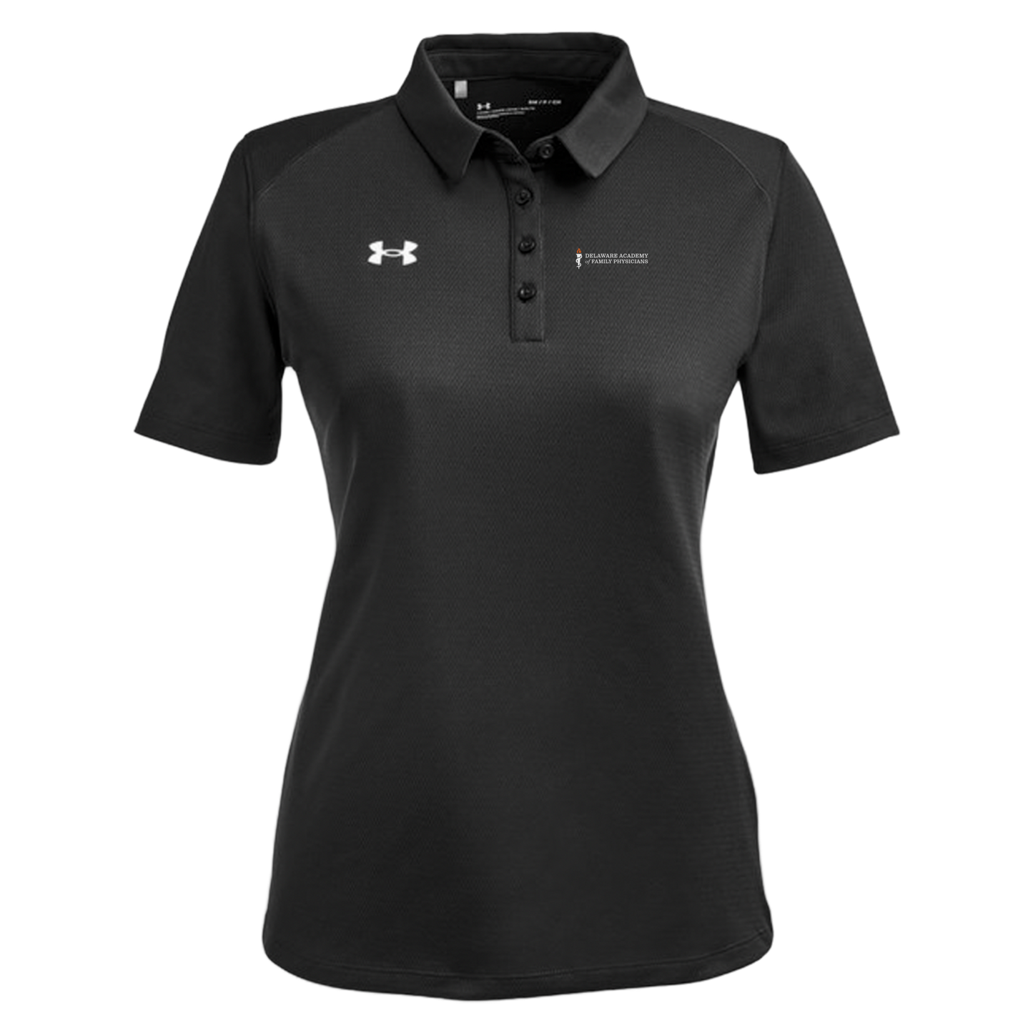 delfamdoc-under-armour-womens-tech-polo-embroidery-leftchest-1370431-black-flat-front