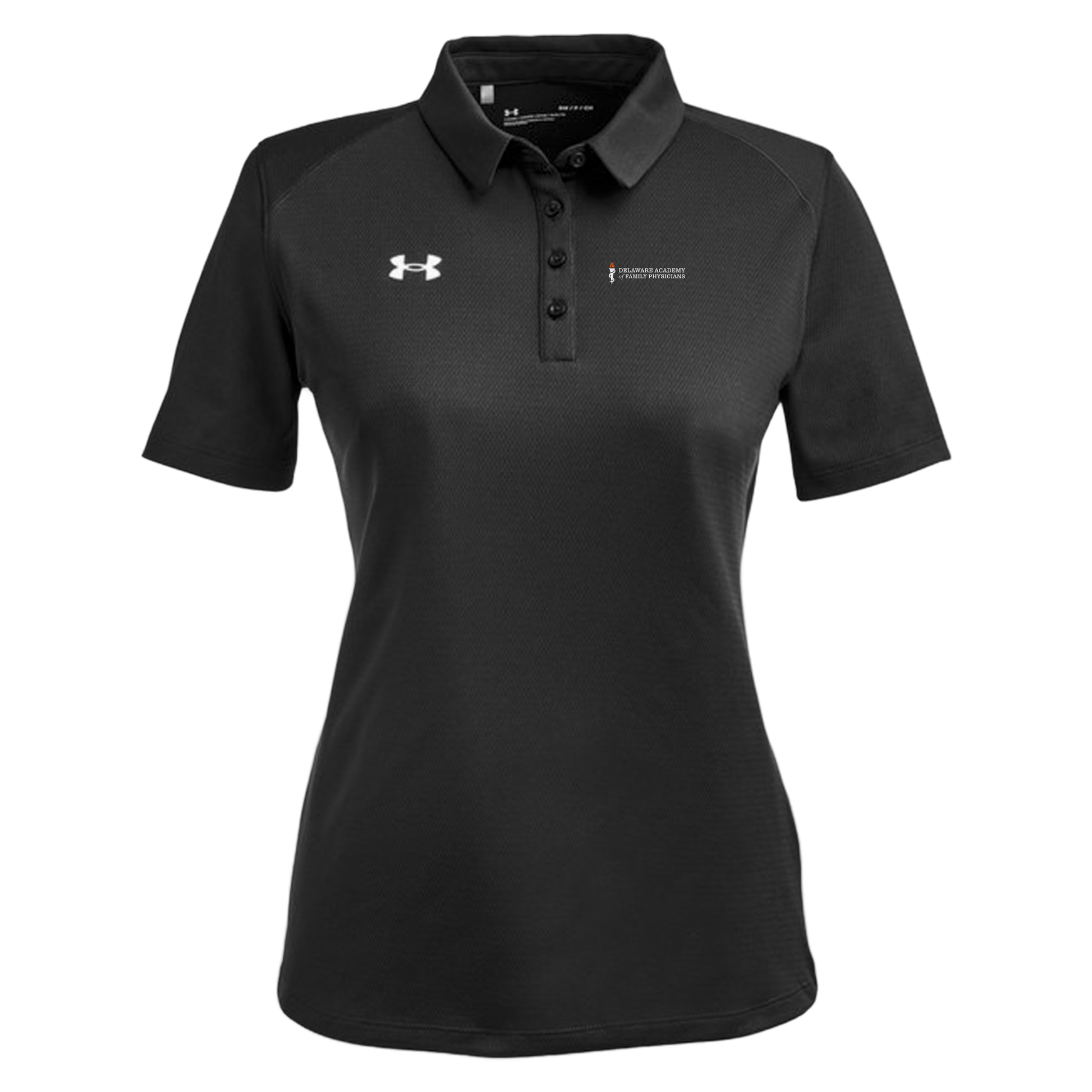 delfamdoc-under-armour-womens-tech-polo-embroidery-leftchest-1370431-black-flat-front