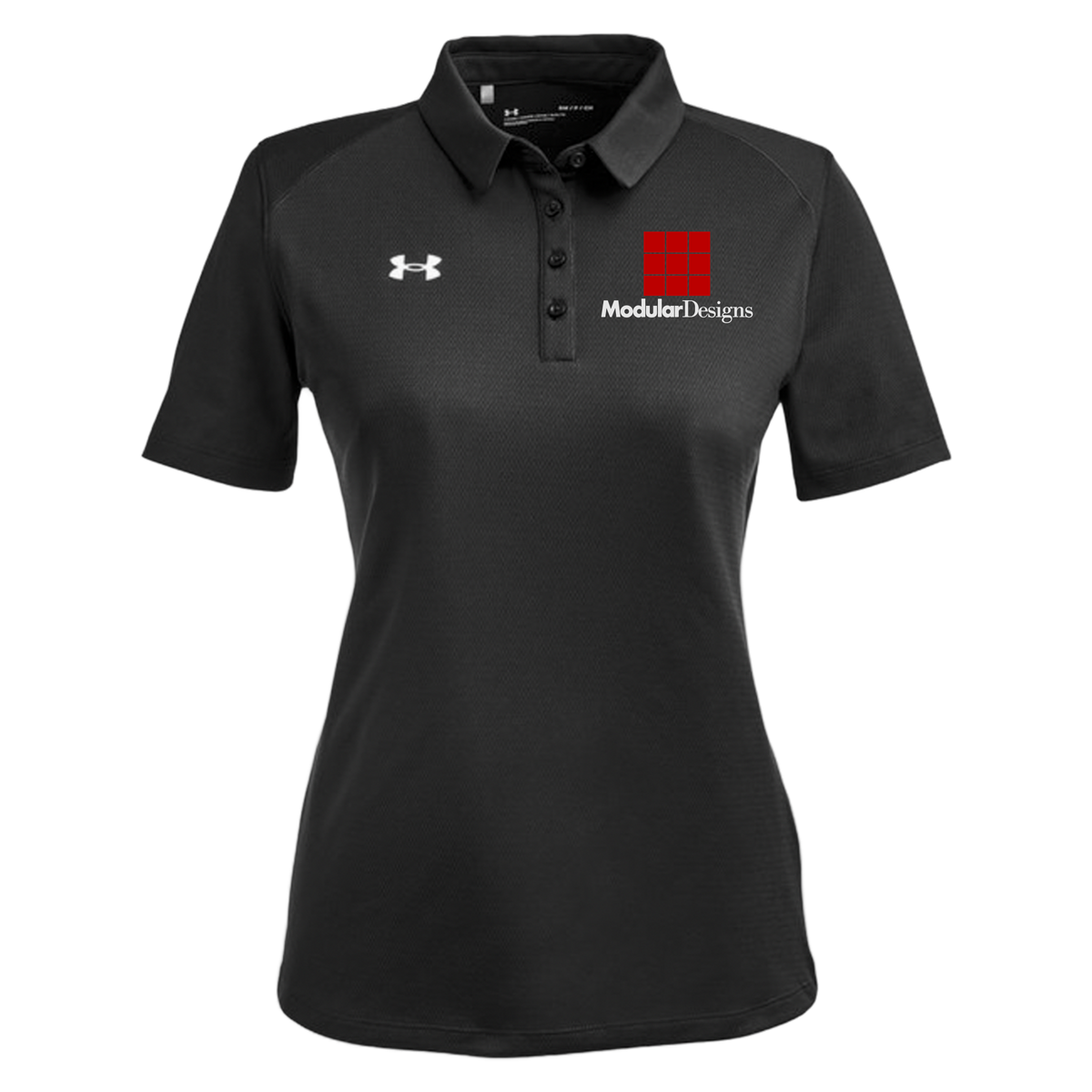 modulardesignsflooring-under-armour-womens-tech-polo-embroidery-leftchest-1370431-black-flat-front