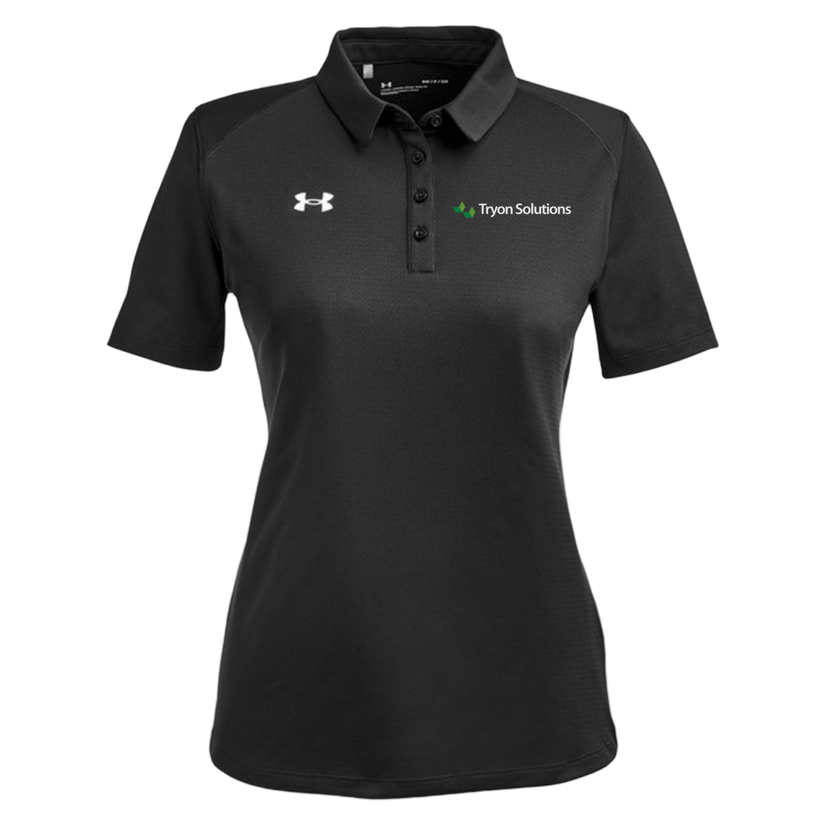 tryonsolutions-under-armour-womens-tech-polo-embroidery-leftchest-1370431-black-flat-front