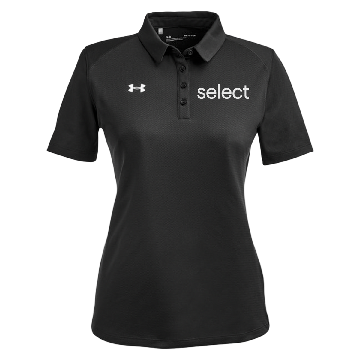 meetselect-under-armour-womens-tech-polo-embroidery-leftchest-1370431-black-flat-front