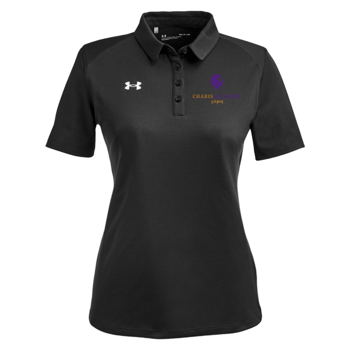 cahazleton-under-armour-womens-tech-polo-embroidery-leftchest-1370431-black-flat-front