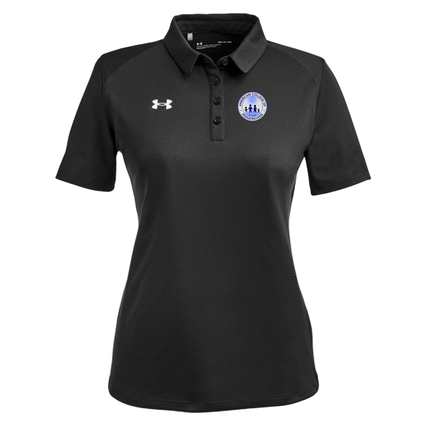 acpeds-under-armour-womens-tech-polo-embroidery-leftchest-1370431-black-flat-front
