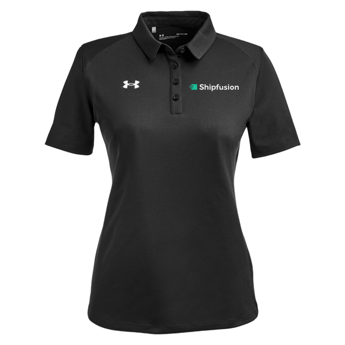 shipfusion-under-armour-womens-tech-polo-embroidery-leftchest-1370431-black-flat-front