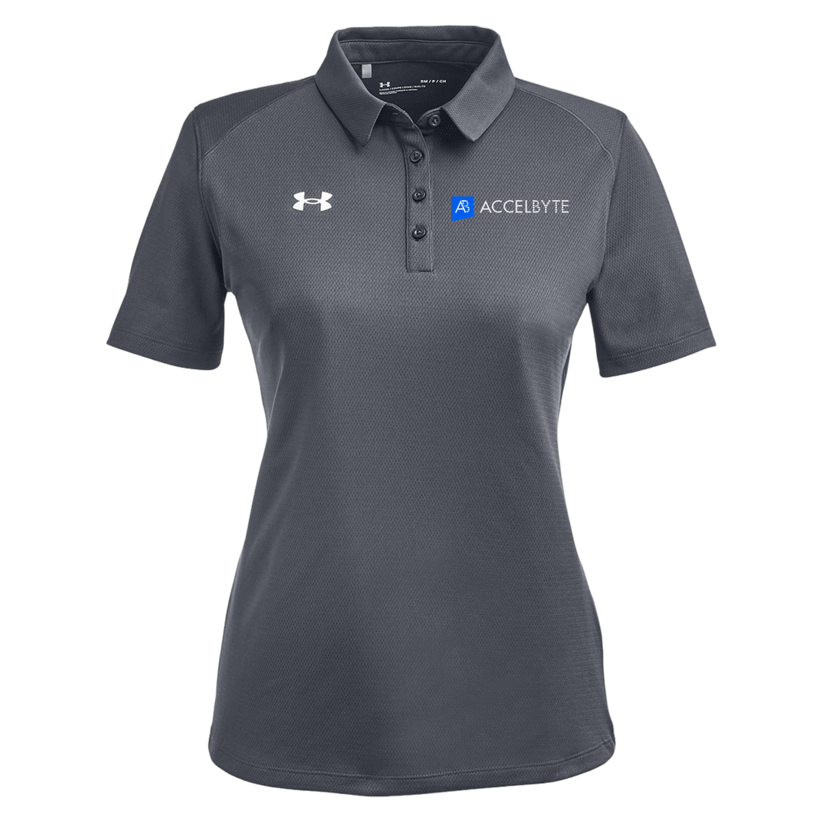 accelbyte-under-armour-womens-tech-polo-embroidery-leftchest-1370431-csgreylightheatherwhite-flat-front