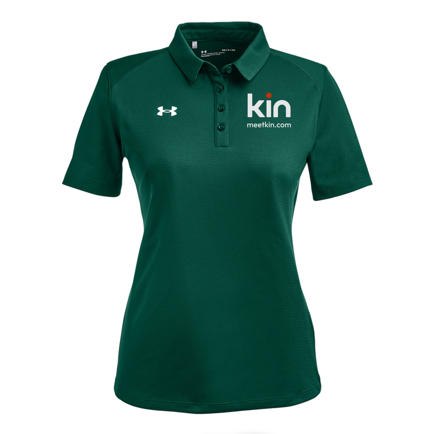 kin-under-armour-womens-tech-polo-embroidery-leftchest-1370431-forgreen-flat-front