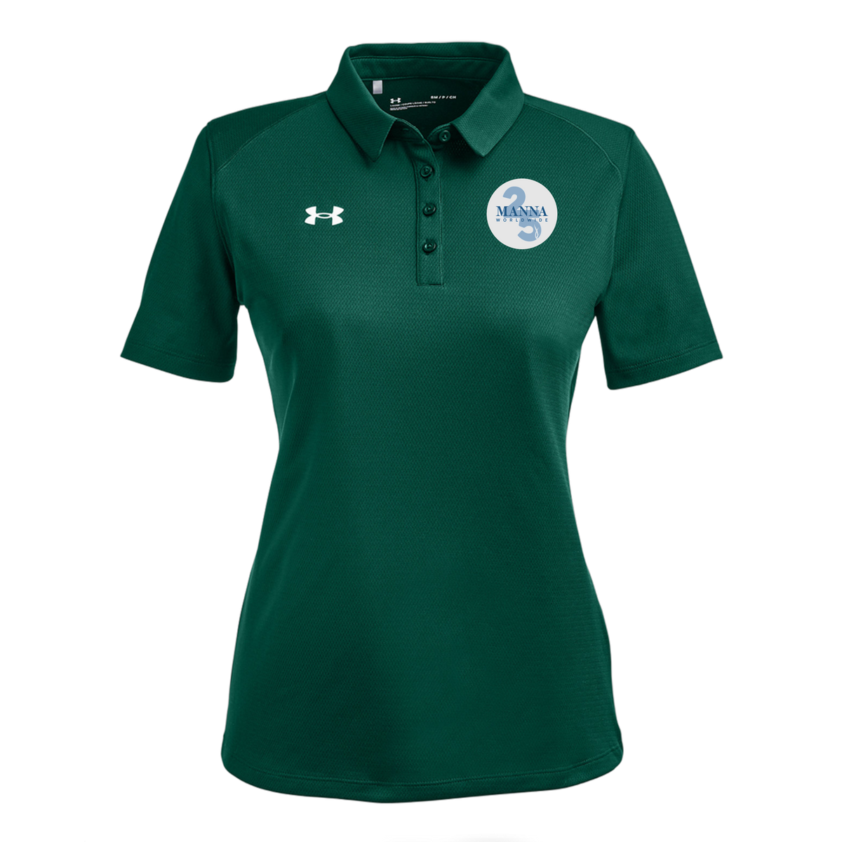 mannaworldwide-under-armour-womens-tech-polo-embroidery-leftchest-1370431-forgreen-flat-front