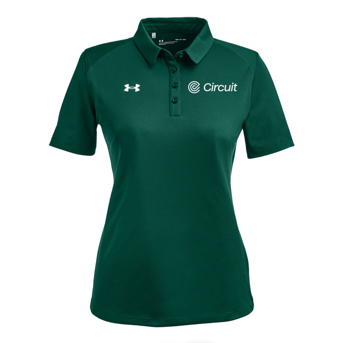 ridecircuit-under-armour-womens-tech-polo-embroidery-leftchest-1370431-forgreen-flat-front