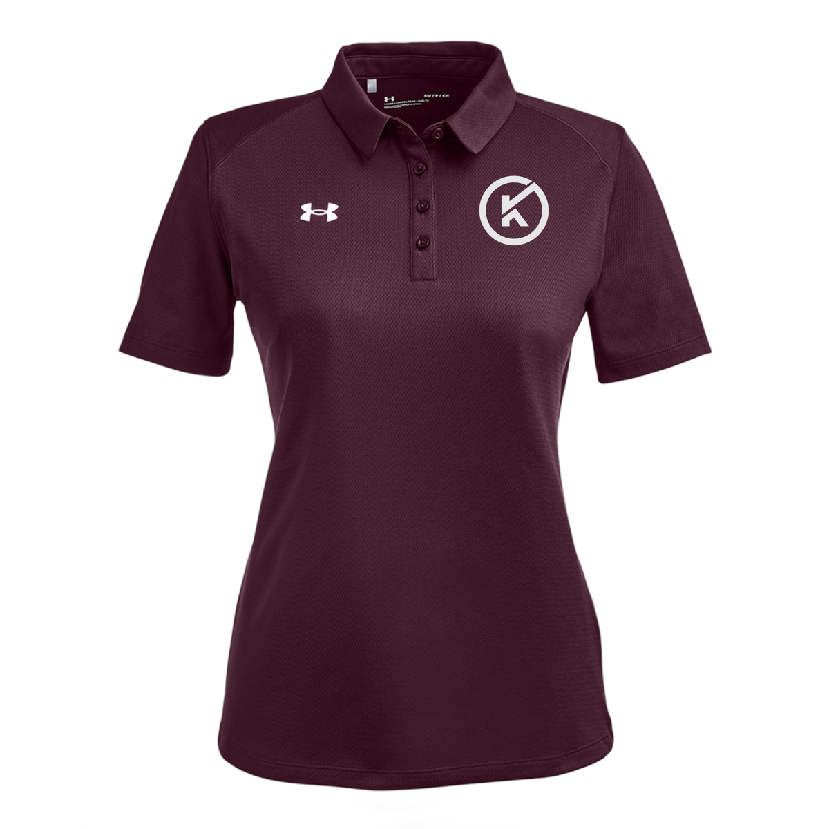 kitmanlabs-under-armour-womens-tech-polo-embroidery-leftchest-1370431-maroon-flat-front