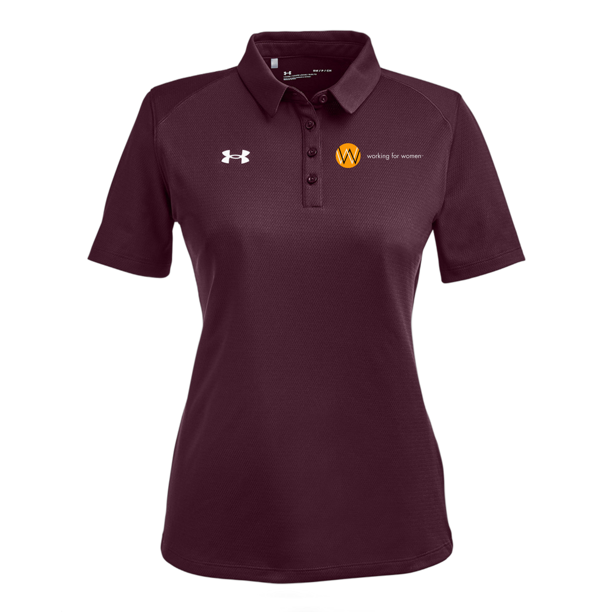 workingforwomen-under-armour-womens-tech-polo-embroidery-leftchest-1370431-maroon-flat-front
