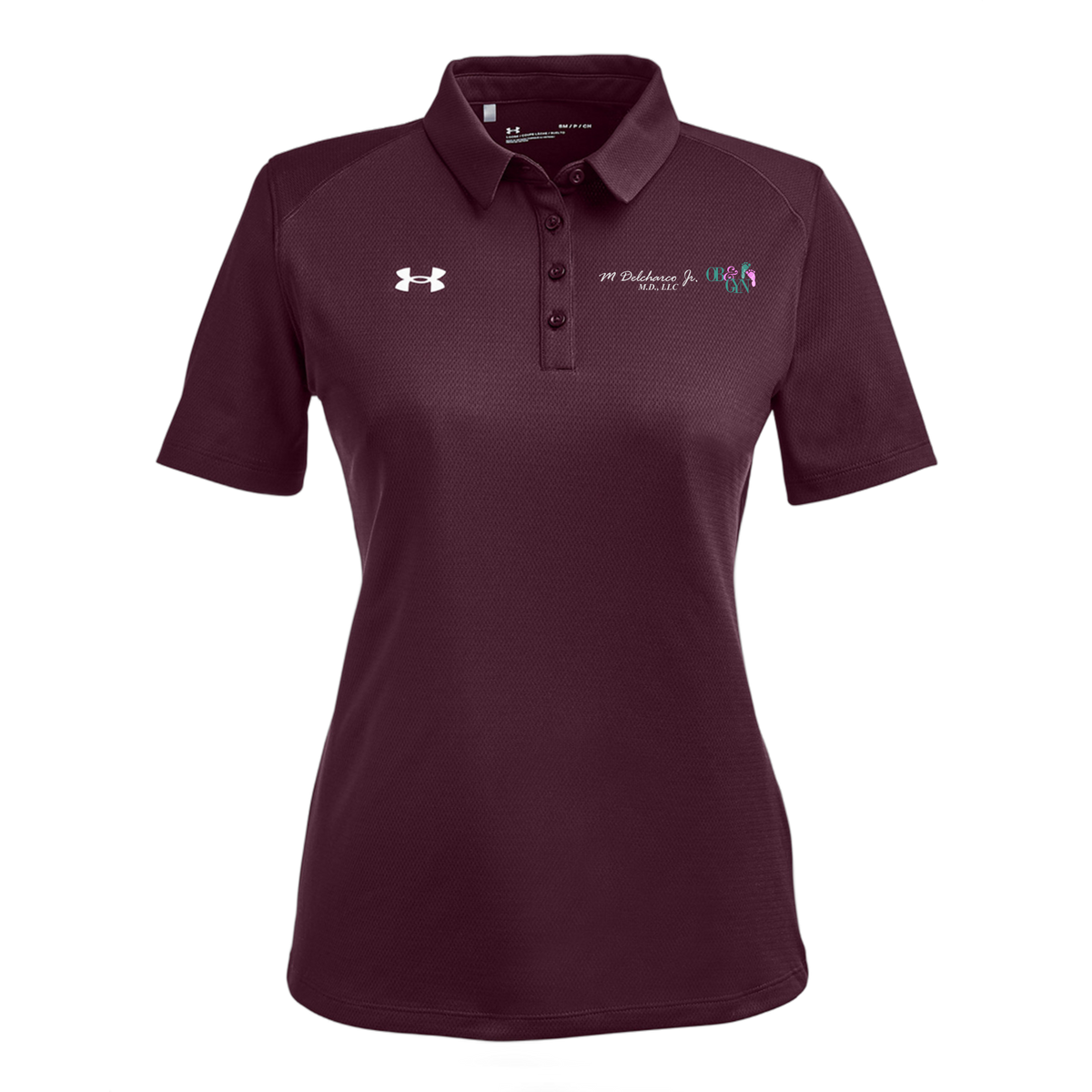 delcharco-under-armour-womens-tech-polo-embroidery-leftchest-1370431-maroon-flat-front