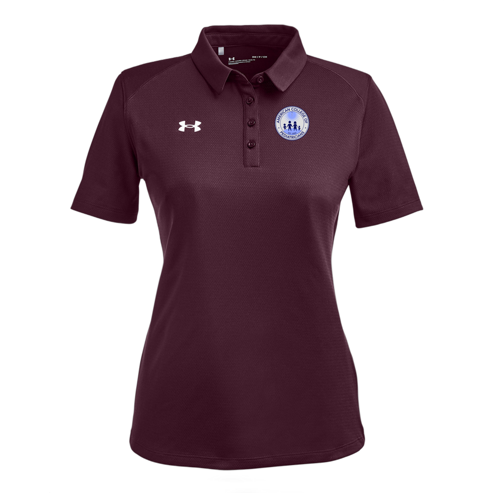 acpeds-under-armour-womens-tech-polo-embroidery-leftchest-1370431-maroon-flat-front