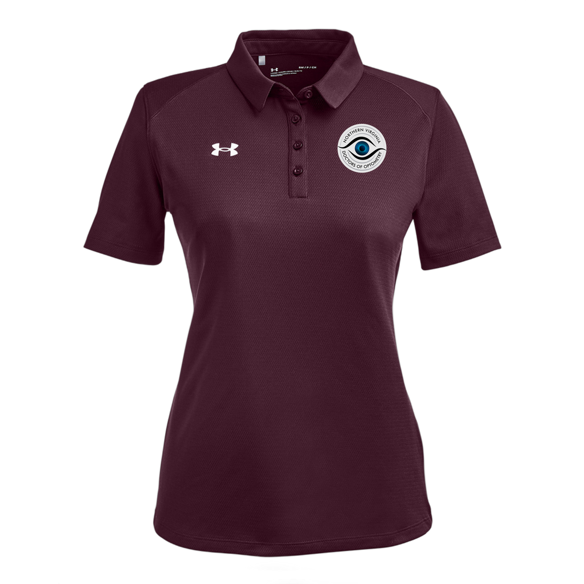 novaeyedocs-under-armour-womens-tech-polo-embroidery-leftchest-1370431-maroon-flat-front