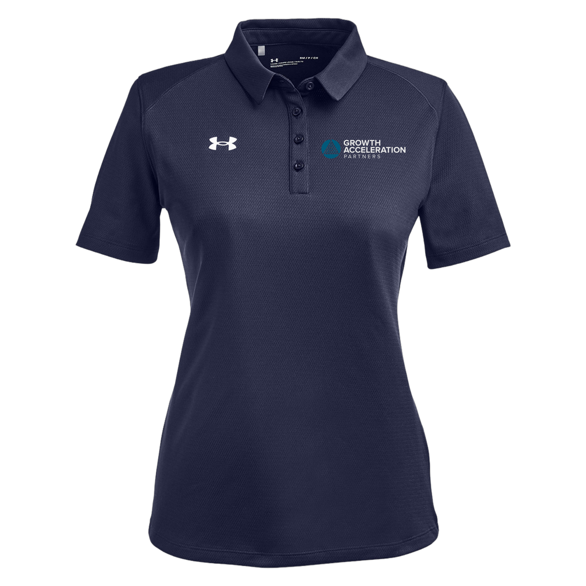 growthaccelerationpartners-under-armour-womens-tech-polo-embroidery-leftchest-1370431-mdnvy-flat-front