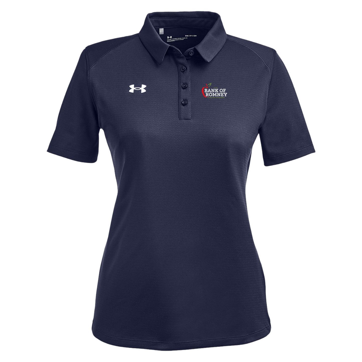 bankofromney-under-armour-womens-tech-polo-embroidery-leftchest-1370431-mdnvy-flat-front