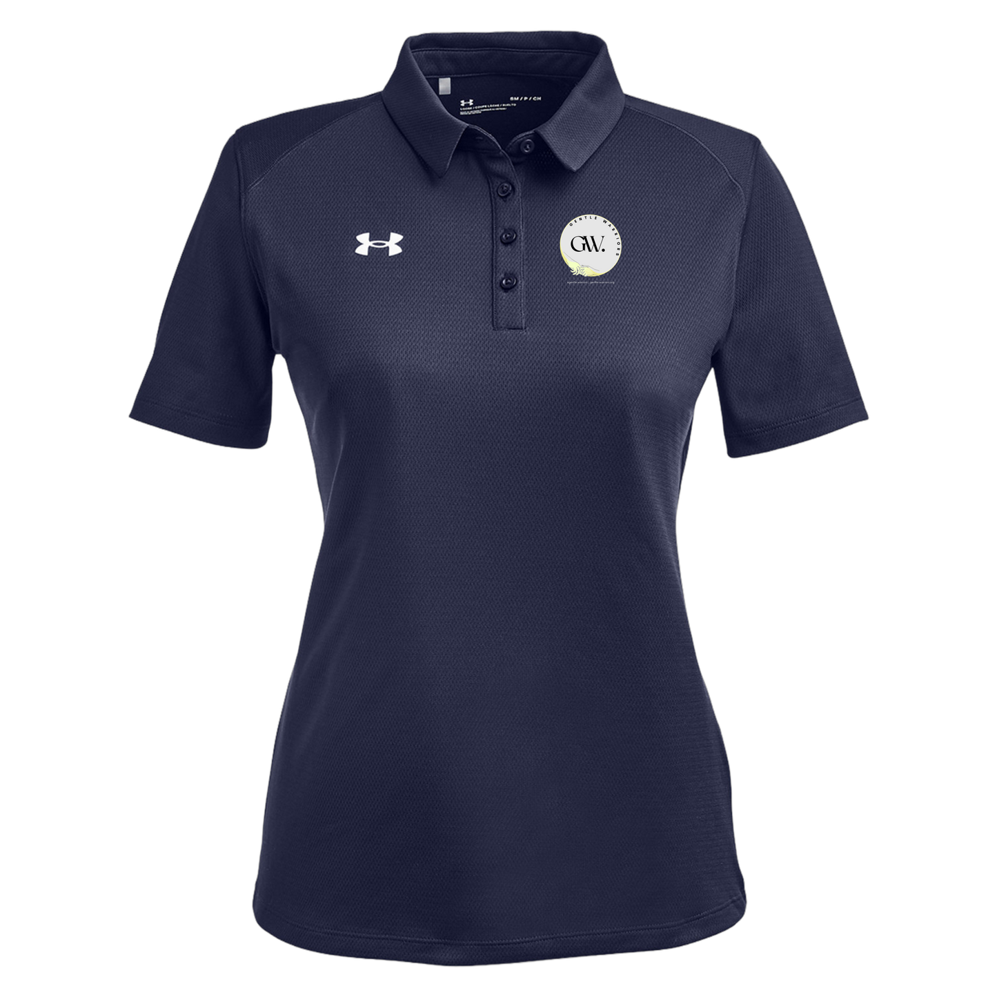 gentle-warriors-under-armour-womens-tech-polo-embroidery-leftchest-1370431-mdnvy-flat-front