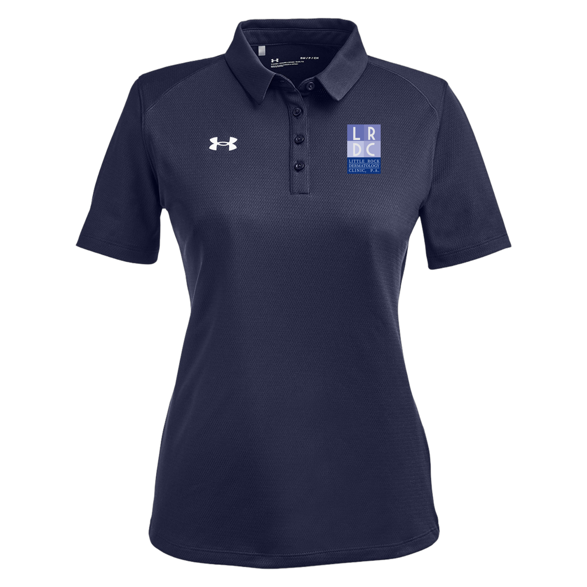 littlerockdermatology-under-armour-womens-tech-polo-embroidery-leftchest-1370431-mdnvy-flat-front