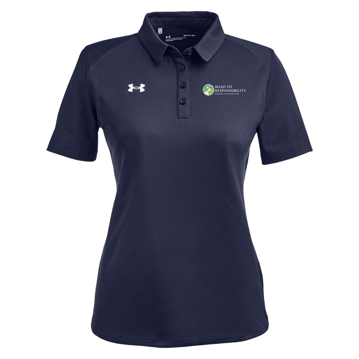 roadtoresponsibility-under-armour-womens-tech-polo-embroidery-leftchest-1370431-mdnvy-flat-front