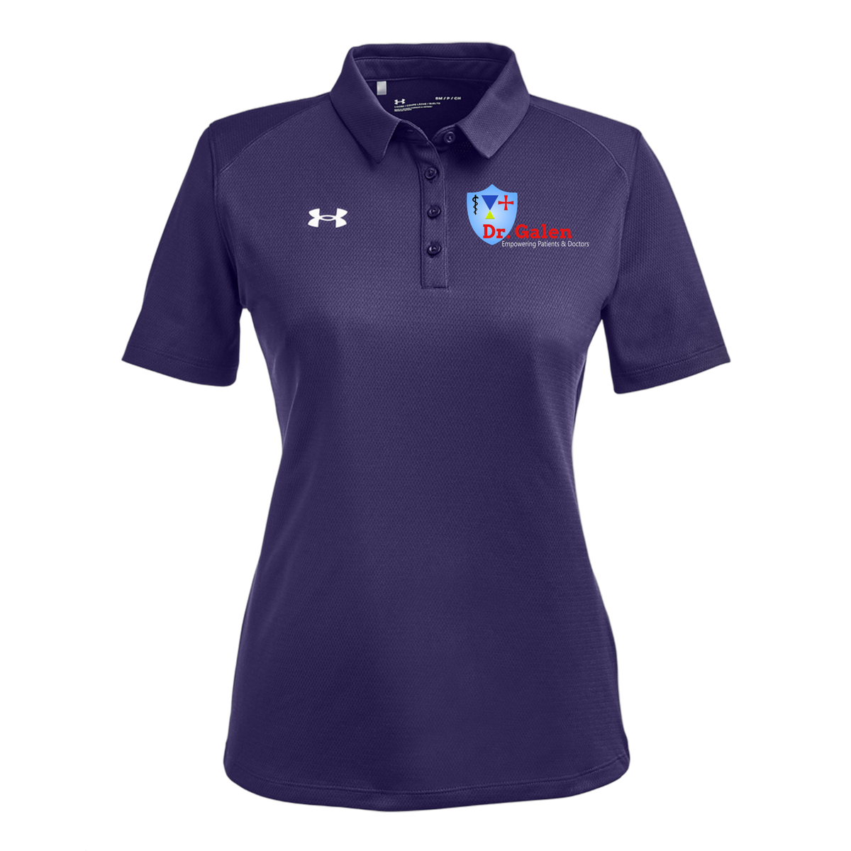 drgalen-under-armour-womens-tech-polo-embroidery-leftchest-1370431-purple-flat-front