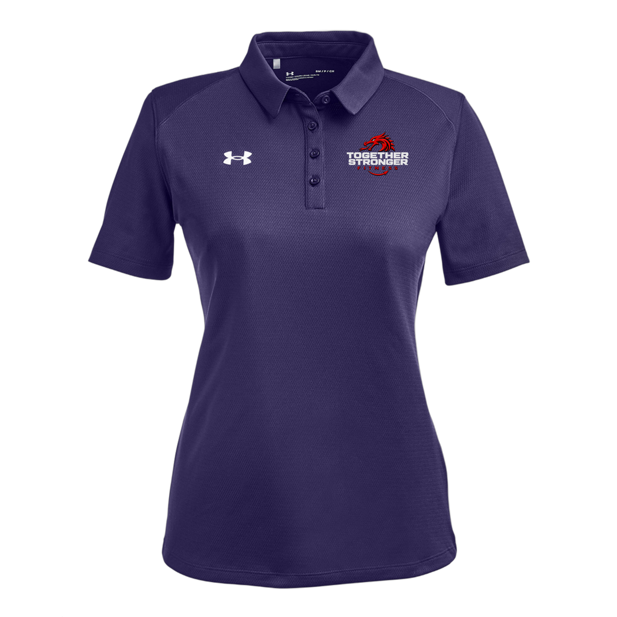 togetherstrongerfitness-under-armour-womens-tech-polo-embroidery-leftchest-1370431-purple-flat-front