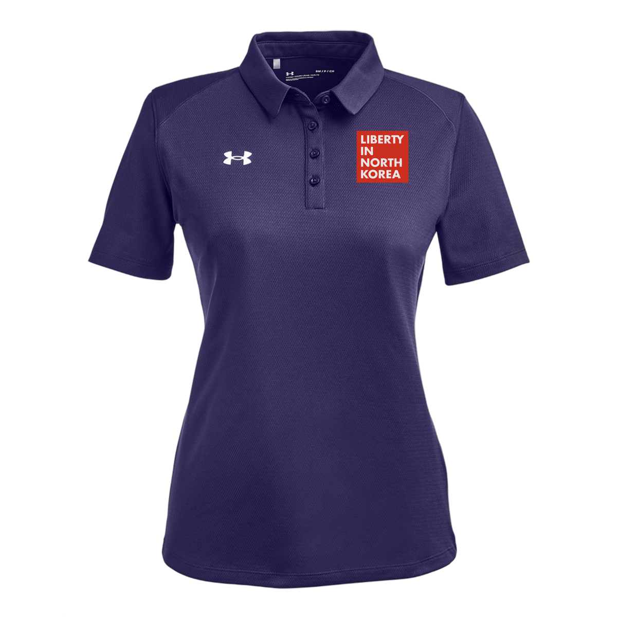 libertyinnorthkorea-under-armour-womens-tech-polo-embroidery-leftchest-1370431-purple-flat-front