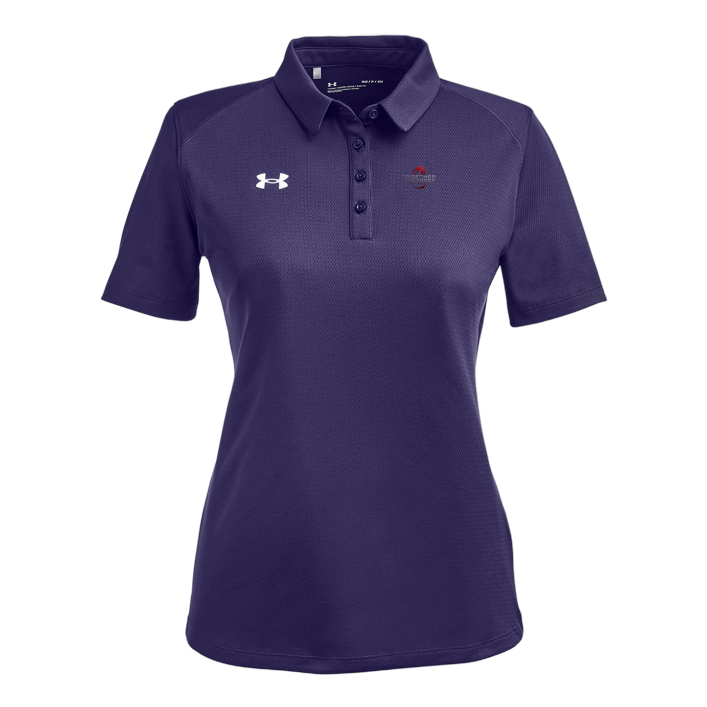 togetherstrongerfitness-under-armour-womens-tech-polo-embroidery-leftchest-1370431-purple-flat-front