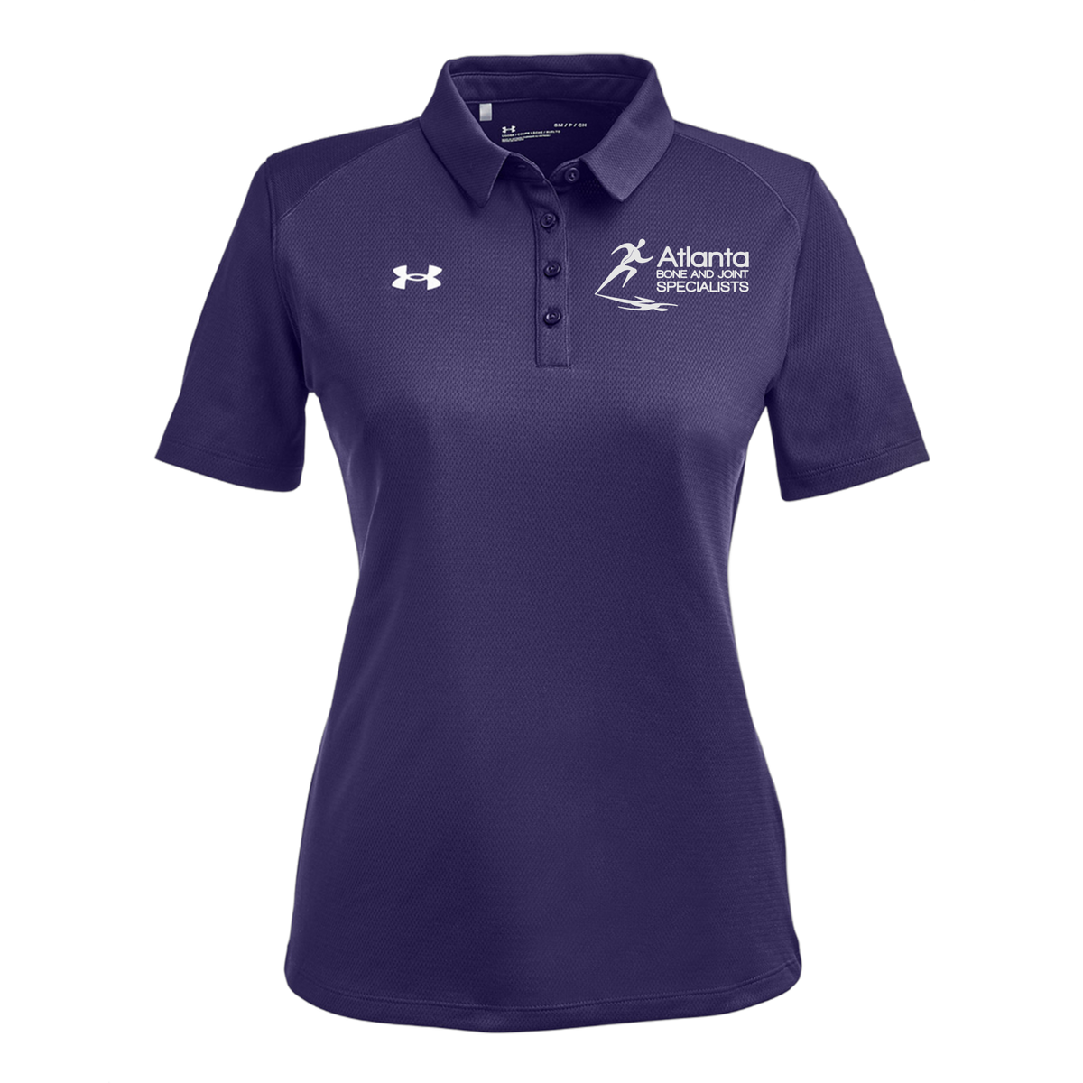 atlantaboneandjoint-under-armour-womens-tech-polo-embroidery-leftchest-1370431-purple-flat-front