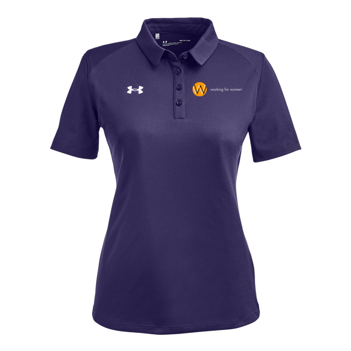 workingforwomen-under-armour-womens-tech-polo-embroidery-leftchest-1370431-purple-flat-front