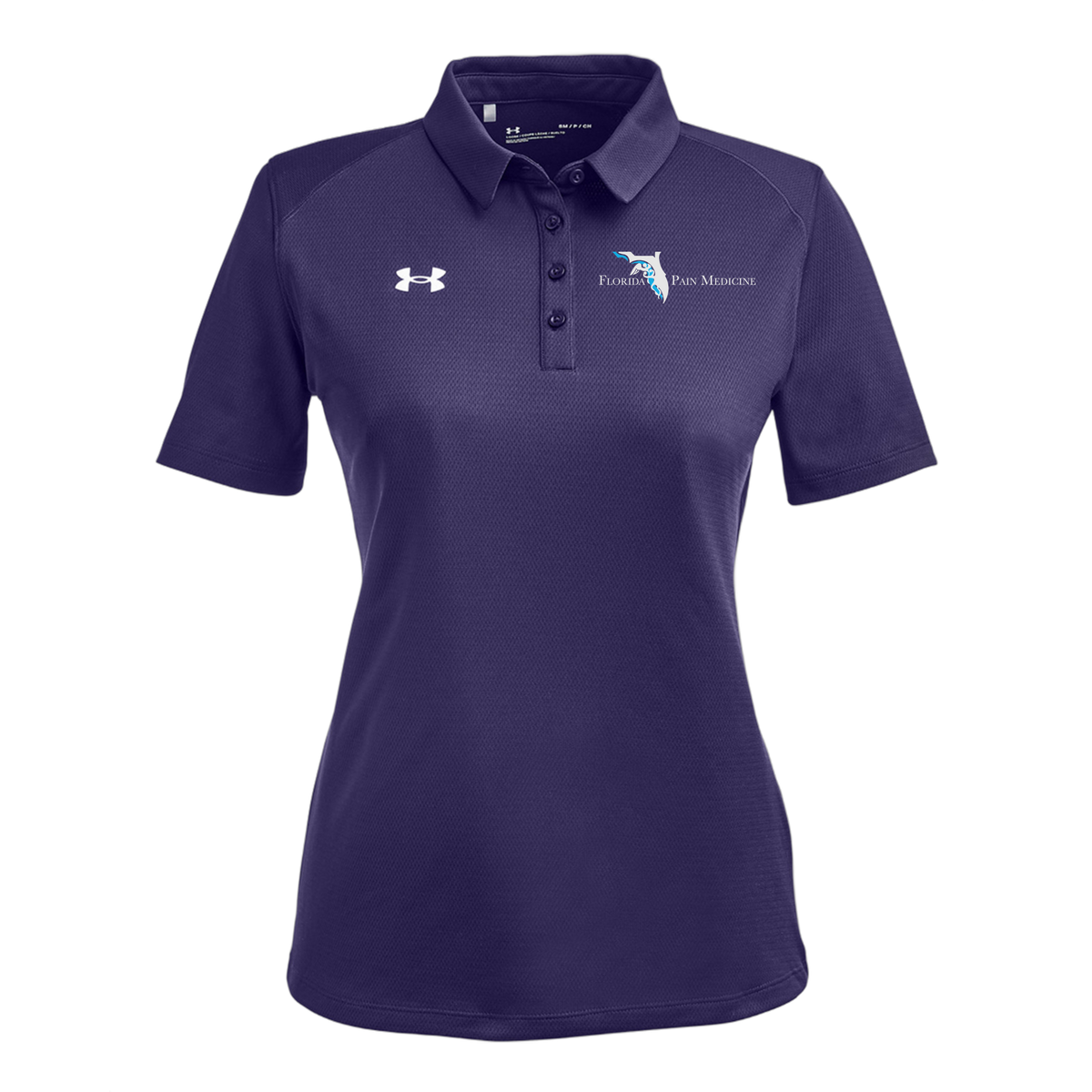 floridapainmedicine-under-armour-womens-tech-polo-embroidery-leftchest-1370431-purple-flat-front