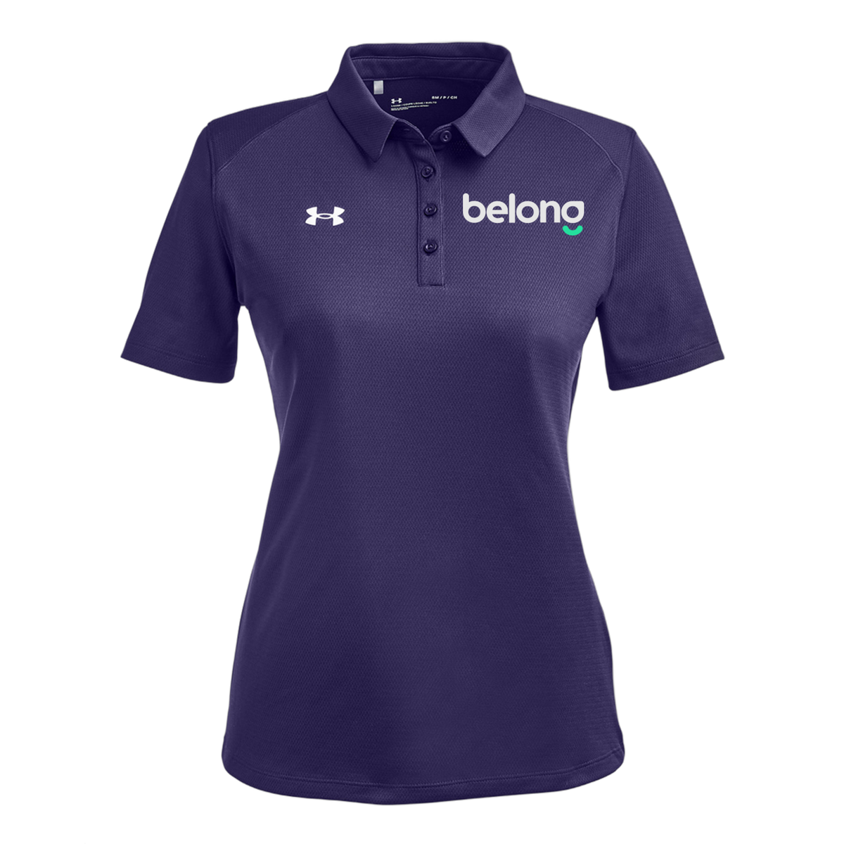 belonghome-under-armour-womens-tech-polo-embroidery-leftchest-1370431-purple-flat-front