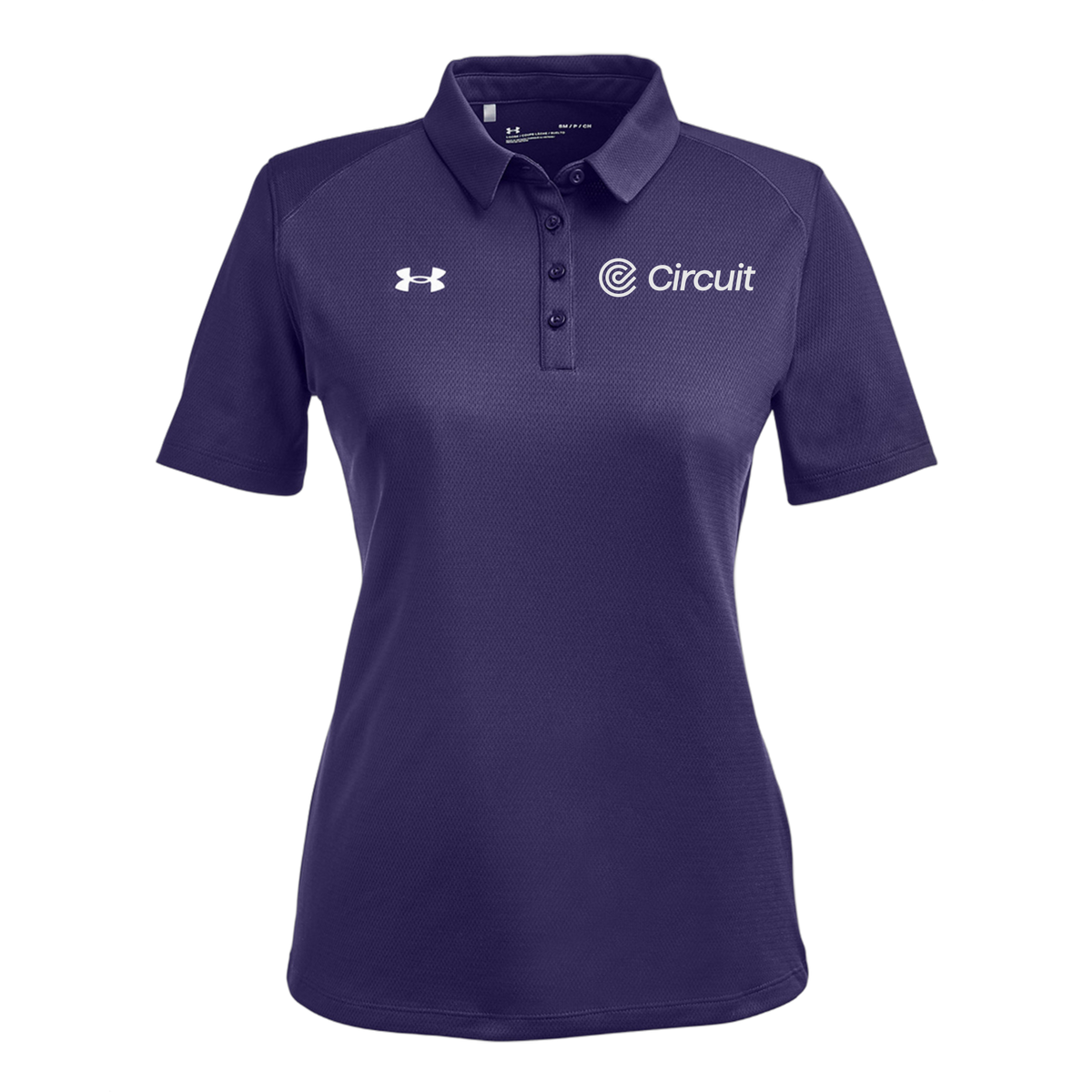 ridecircuit-under-armour-womens-tech-polo-embroidery-leftchest-1370431-purple-flat-front