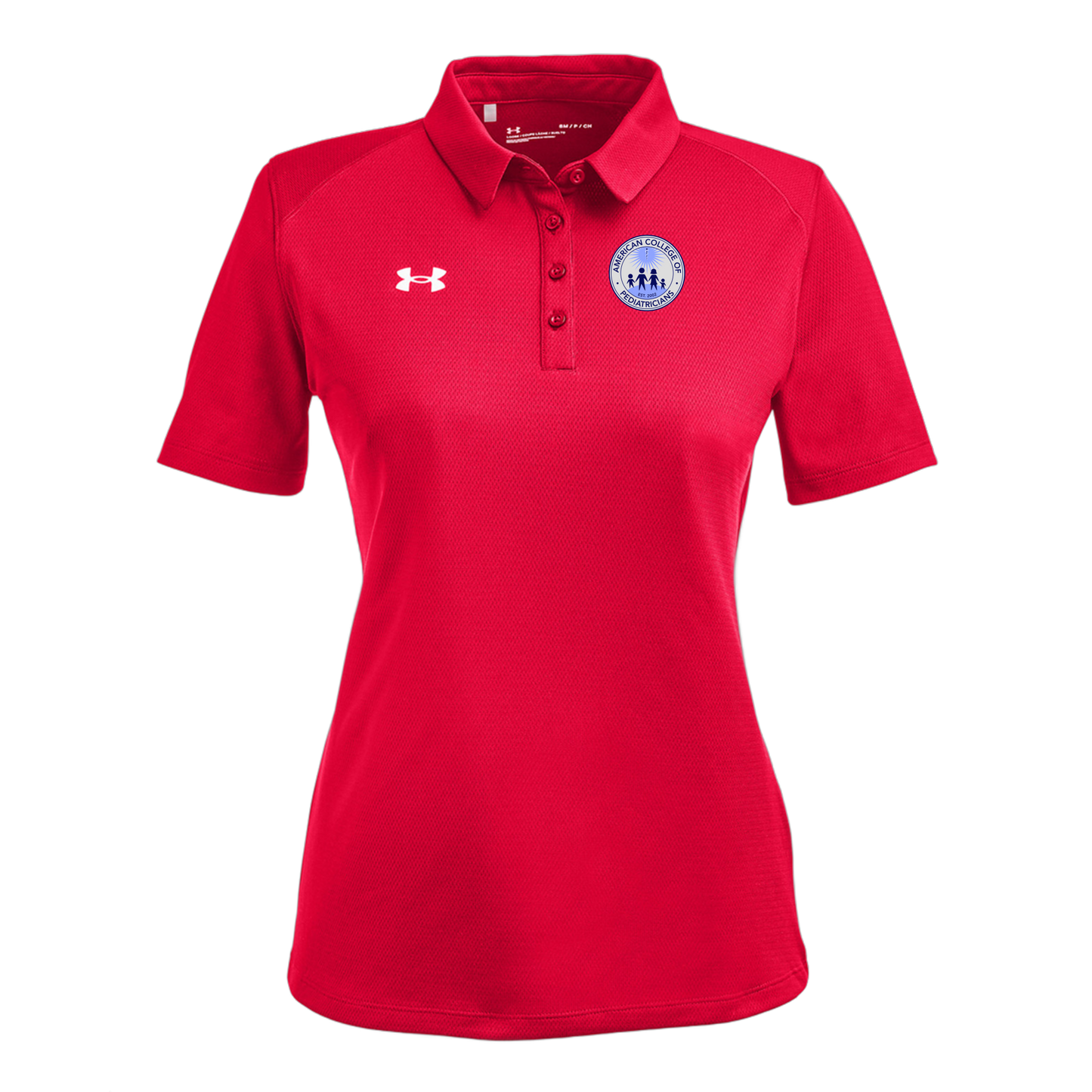 acpeds-under-armour-womens-tech-polo-embroidery-leftchest-1370431-red-flat-front