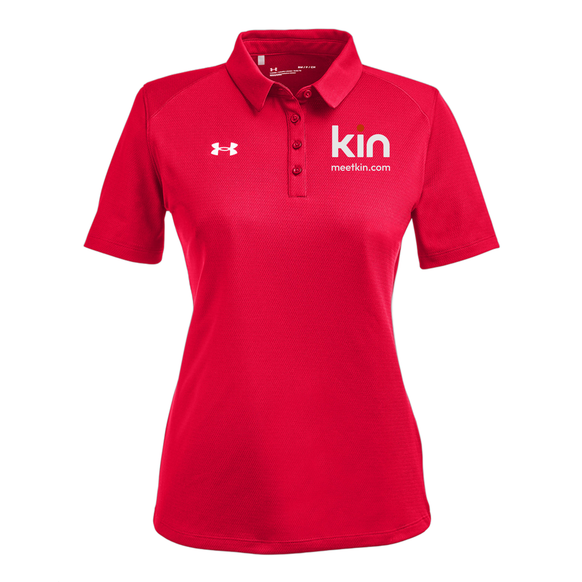 kin-under-armour-womens-tech-polo-embroidery-leftchest-1370431-red-flat-front