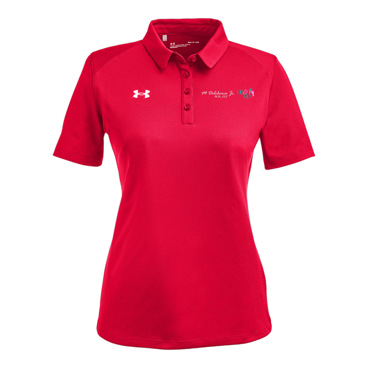 delcharco-under-armour-womens-tech-polo-embroidery-leftchest-1370431-red-flat-front