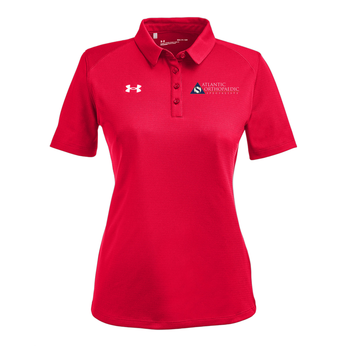 atlanticortho-under-armour-womens-tech-polo-embroidery-leftchest-1370431-red-flat-front