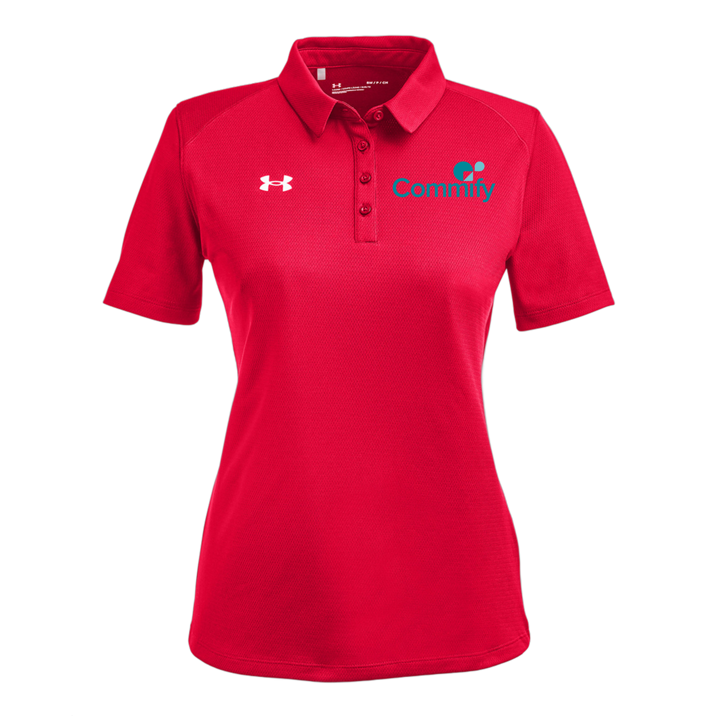 commify-under-armour-womens-tech-polo-embroidery-leftchest-1370431-red-flat-front