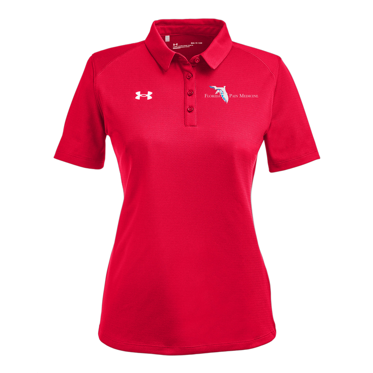 floridapainmedicine-under-armour-womens-tech-polo-embroidery-leftchest-1370431-red-flat-front
