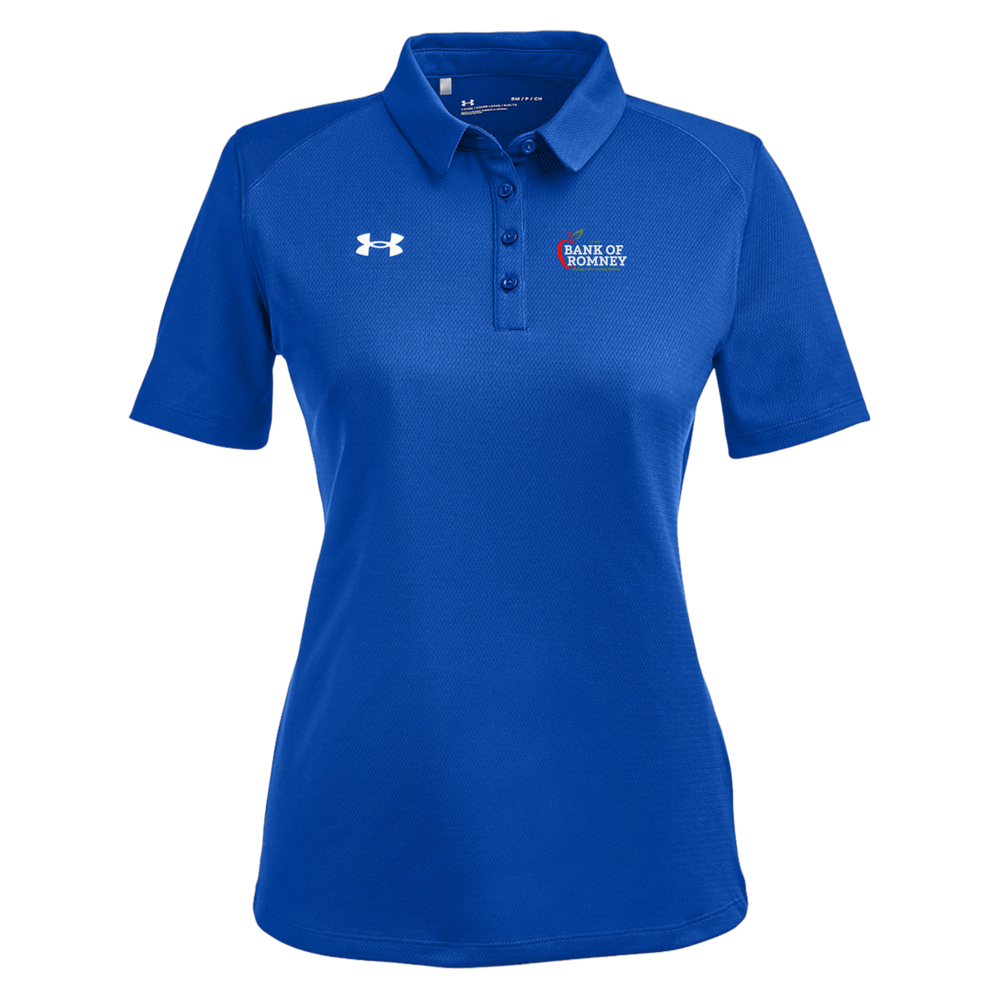 bankofromney-under-armour-womens-tech-polo-embroidery-leftchest-1370431-royal-flat-front