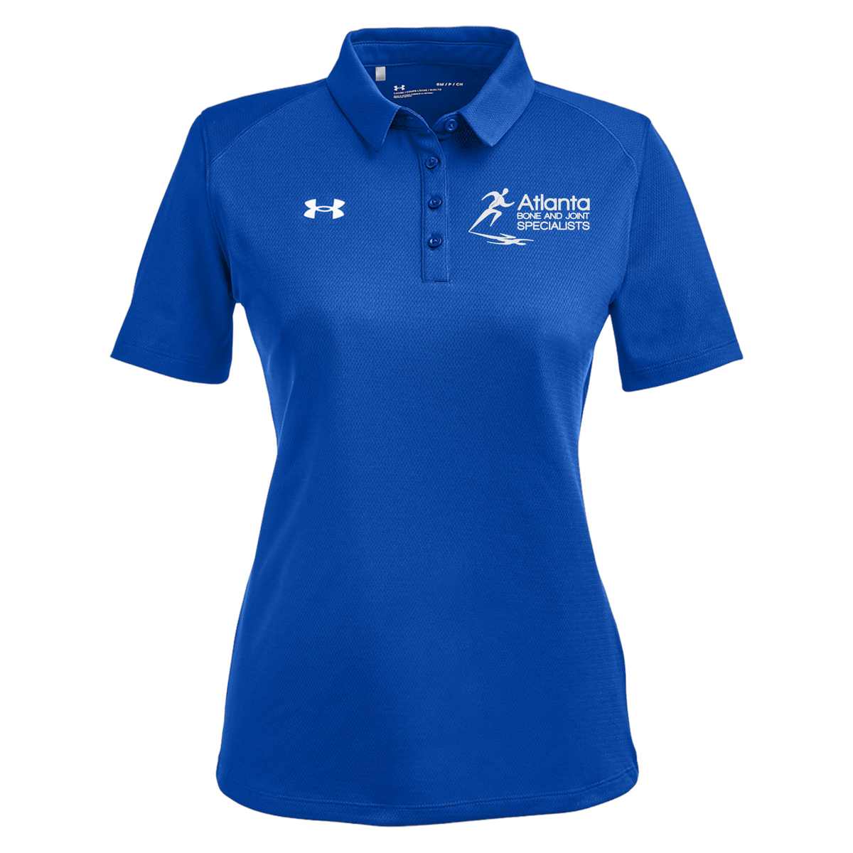 atlantaboneandjoint-under-armour-womens-tech-polo-embroidery-leftchest-1370431-royal-flat-front