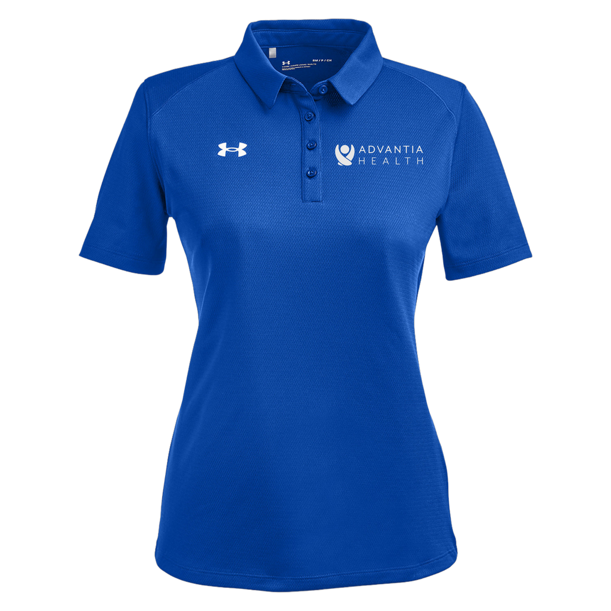 advantiahealth-under-armour-womens-tech-polo-embroidery-leftchest-1370431-royal-flat-front