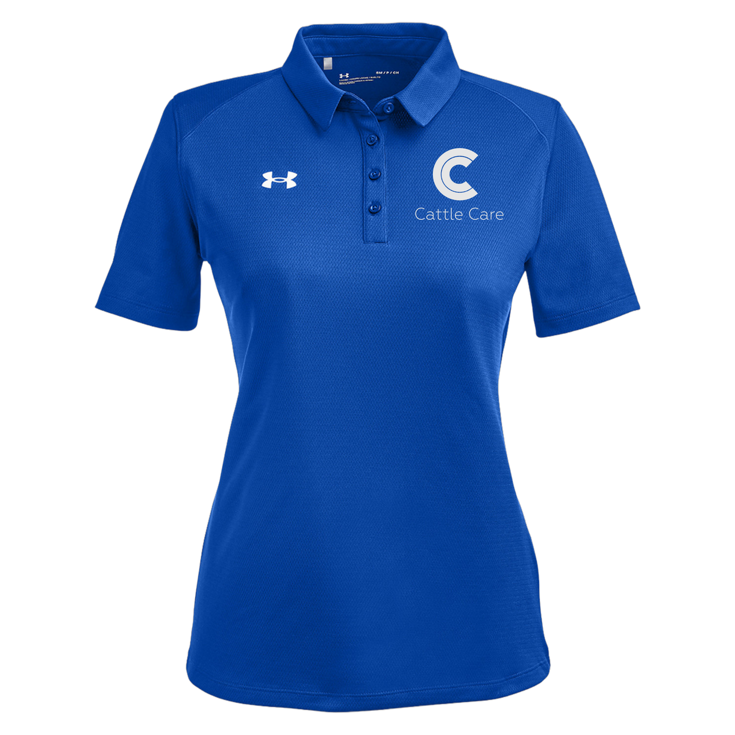 cattle-care-under-armour-womens-tech-polo-embroidery-leftchest-1370431-royal-flat-front