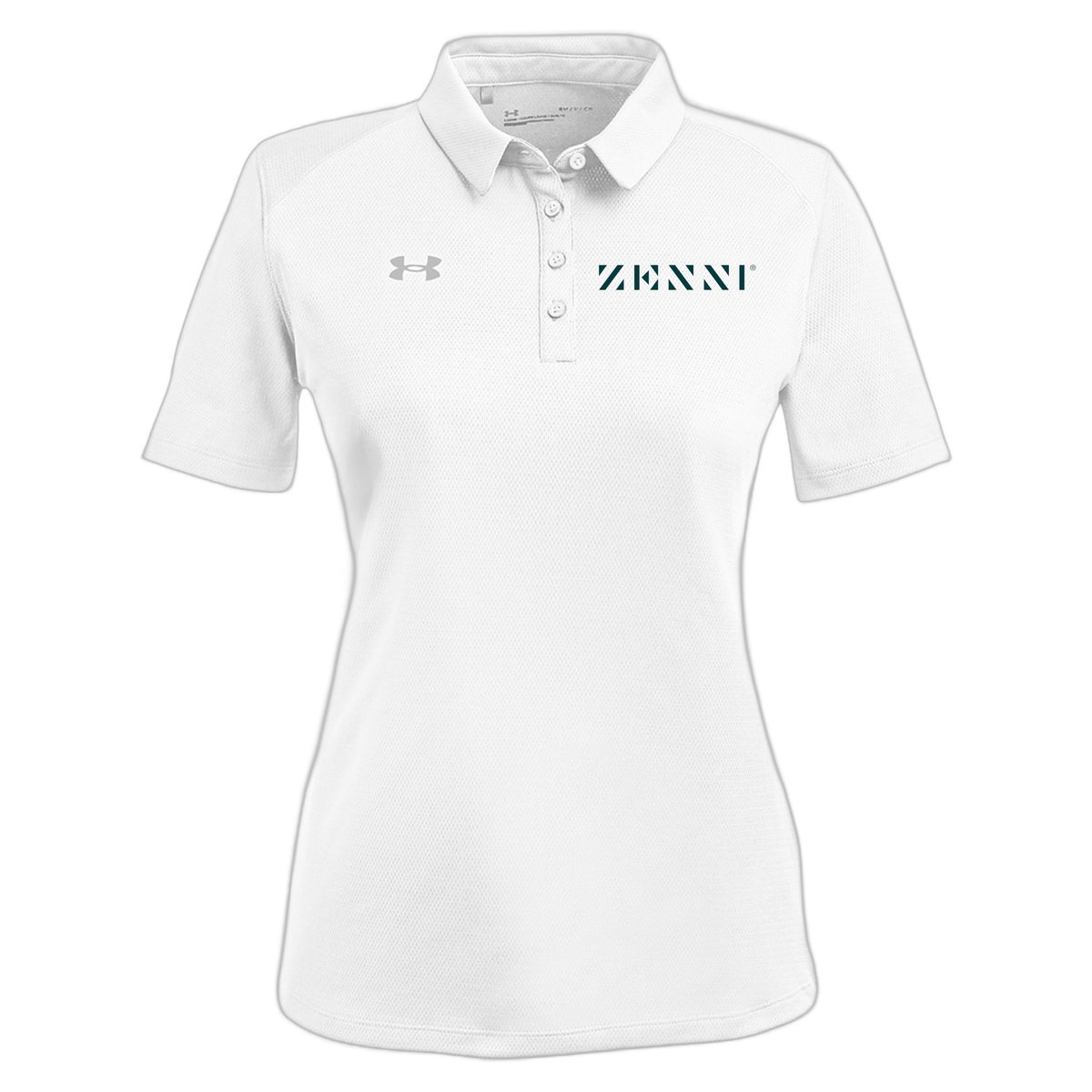 zennioptical-under-armour-womens-tech-polo-embroidery-leftchest-1370431-white-flat-front