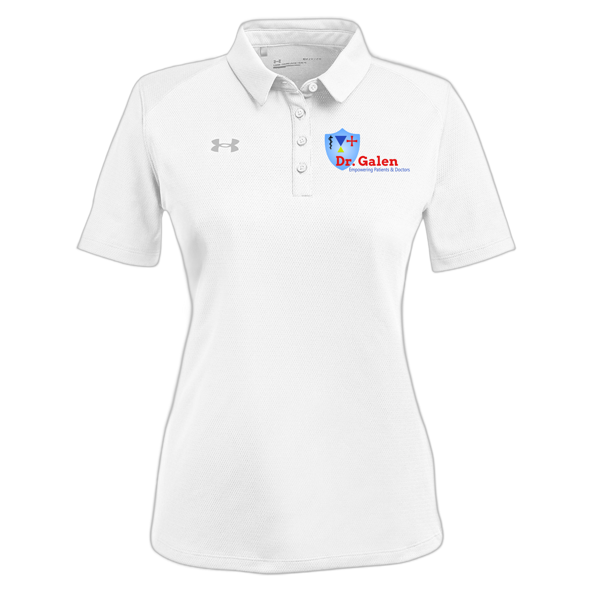 drgalen-under-armour-womens-tech-polo-embroidery-leftchest-1370431-white-flat-front