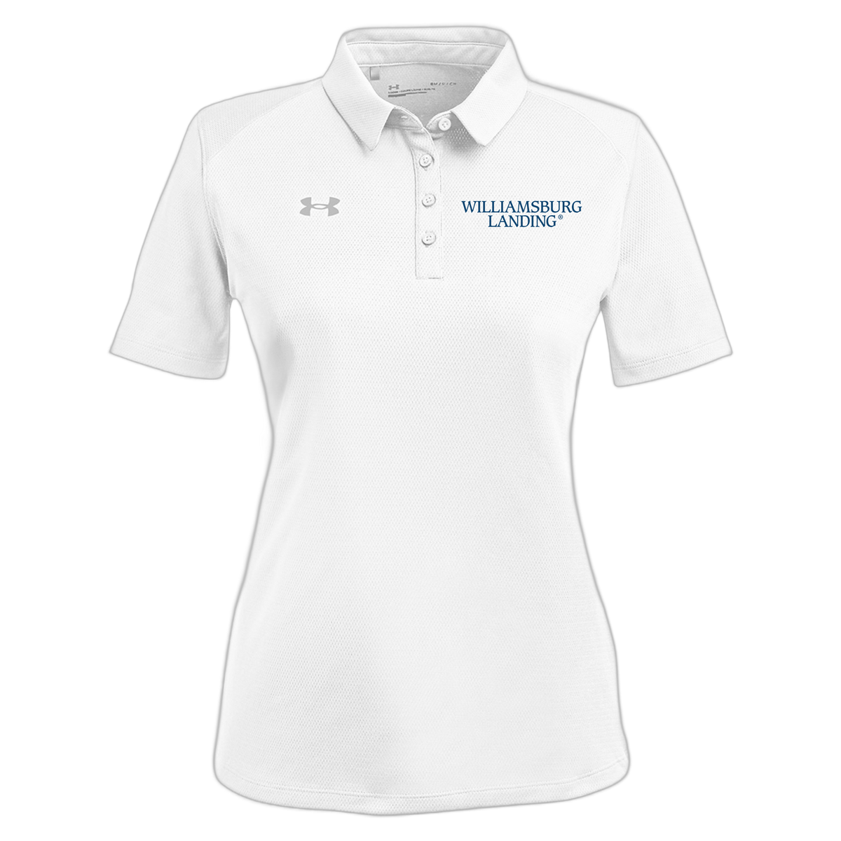 williamsburglanding-under-armour-womens-tech-polo-embroidery-leftchest-1370431-white-flat-front