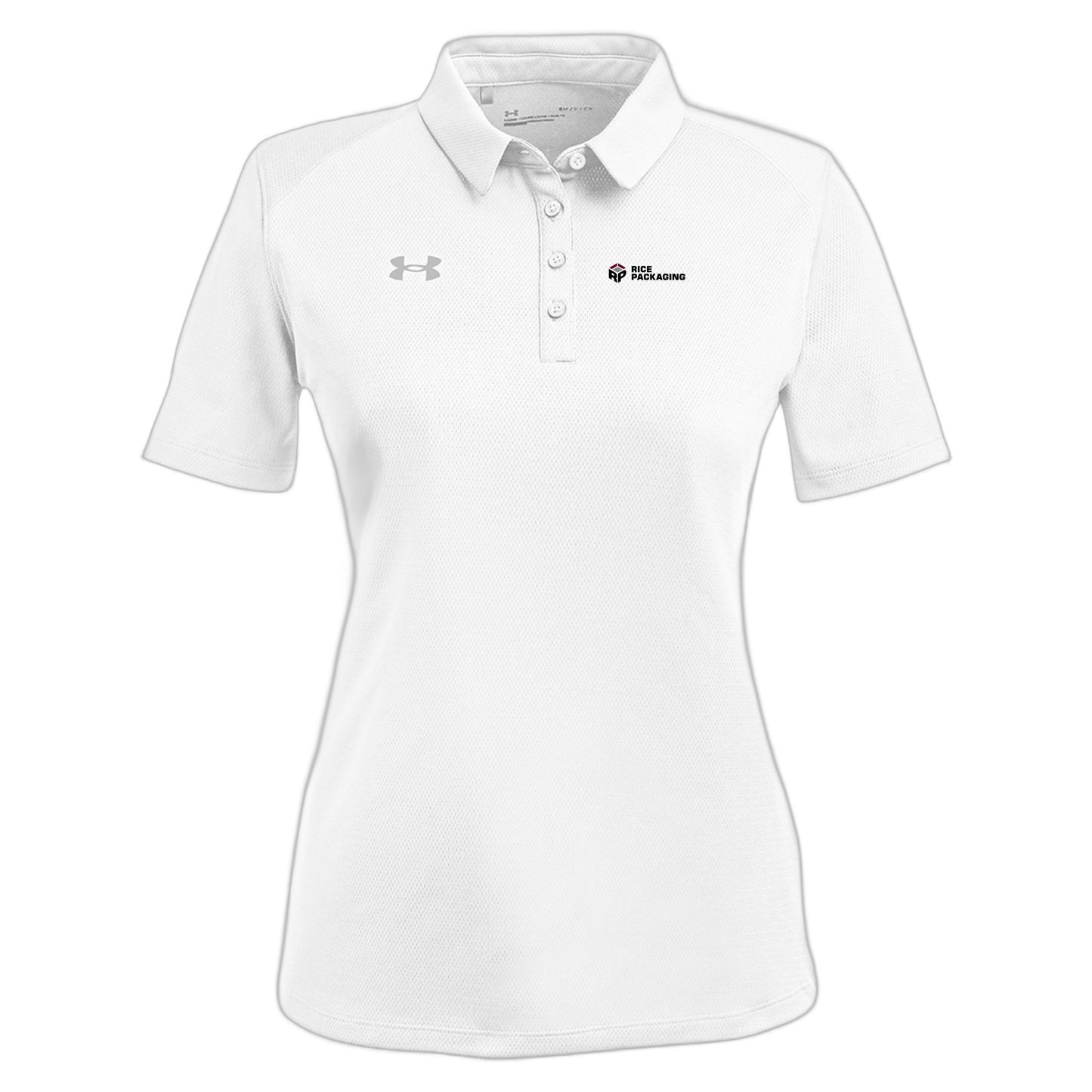 ricepackaging-under-armour-womens-tech-polo-embroidery-leftchest-1370431-white-flat-front