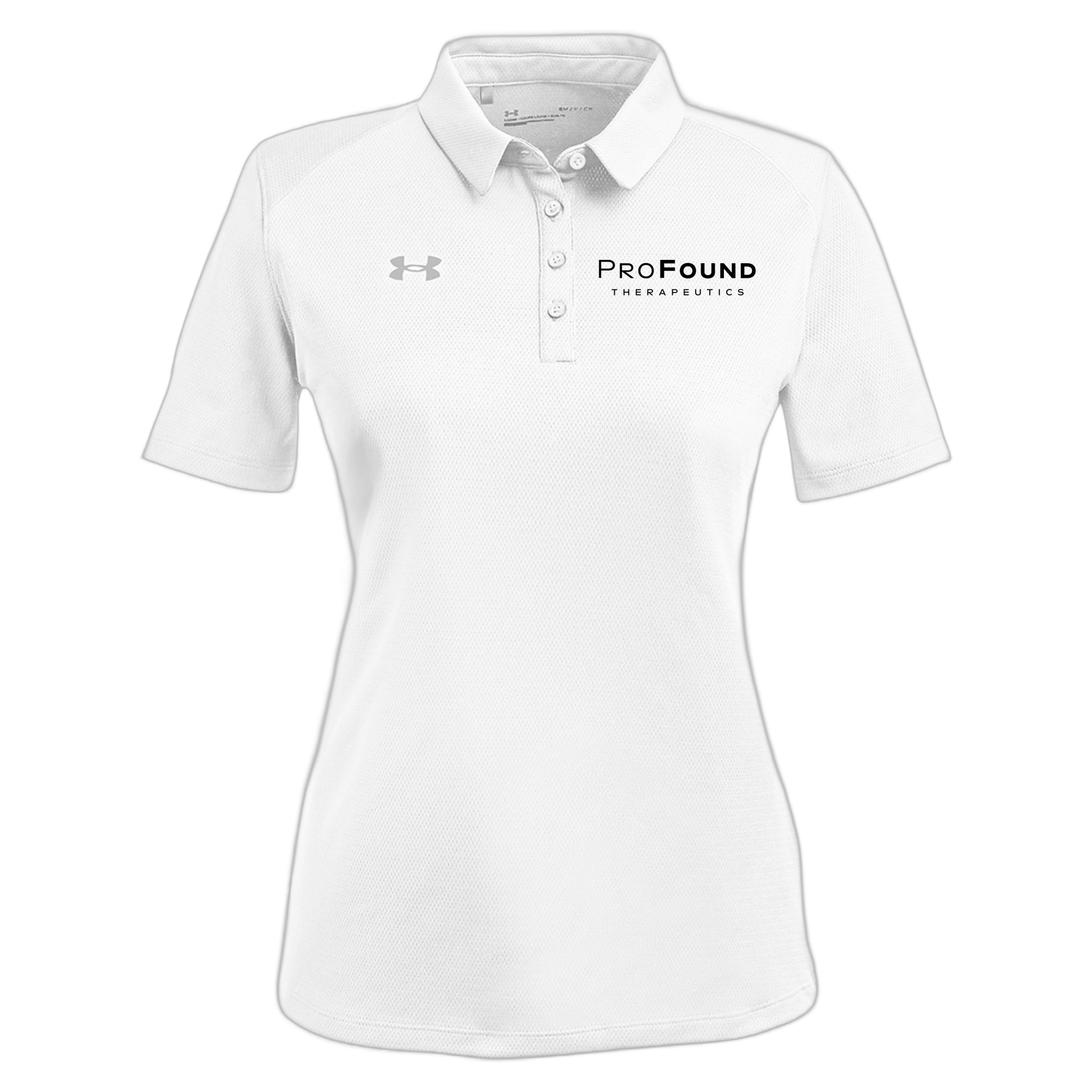profoundtx-under-armour-womens-tech-polo-embroidery-leftchest-1370431-white-flat-front